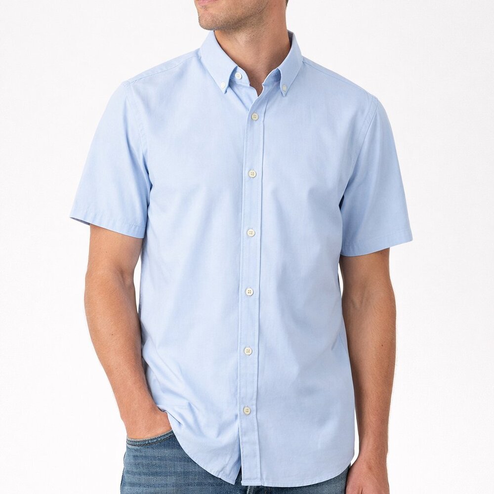 Abercrombie & Fitch Men’s Short Sleeve Button-Down Shirt